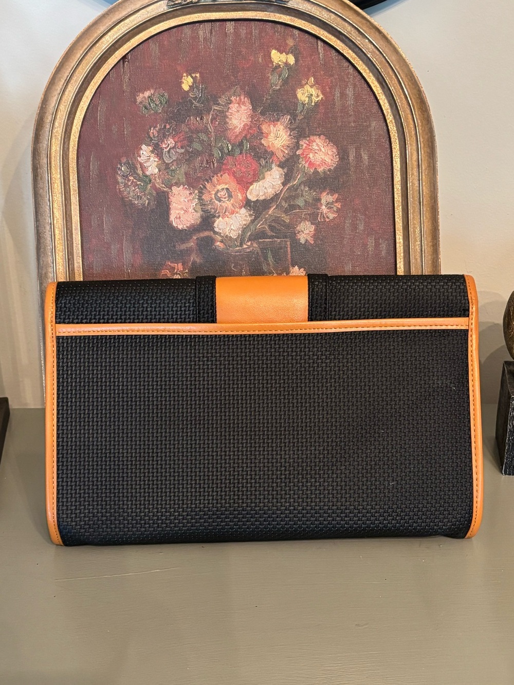 Vintage Yves Saint Laurent Black and Tan Clutch - Picture 11 of 12